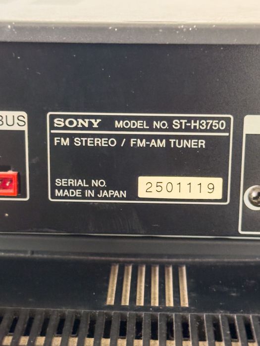 Aparelhagem Sony MHC-3750 modular vintage — amplificação funcional