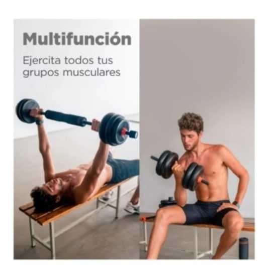 Kit de pesos 35 Kg Xiomi FED Halteres (pesos + barras) + barra - novo