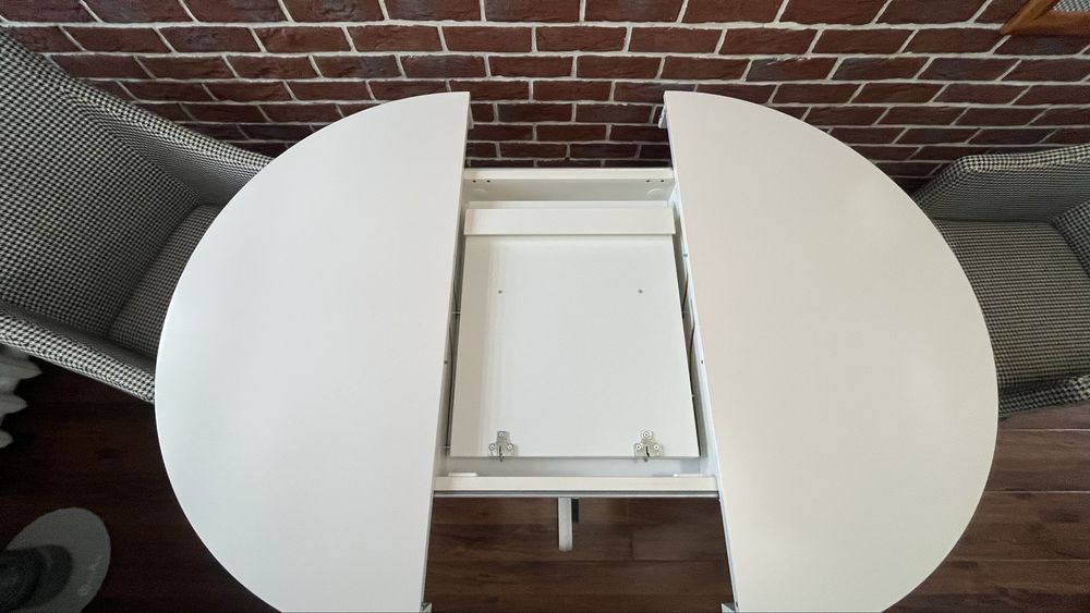 Stół okrągły INGATROP Ikea rozkładany 110cm
