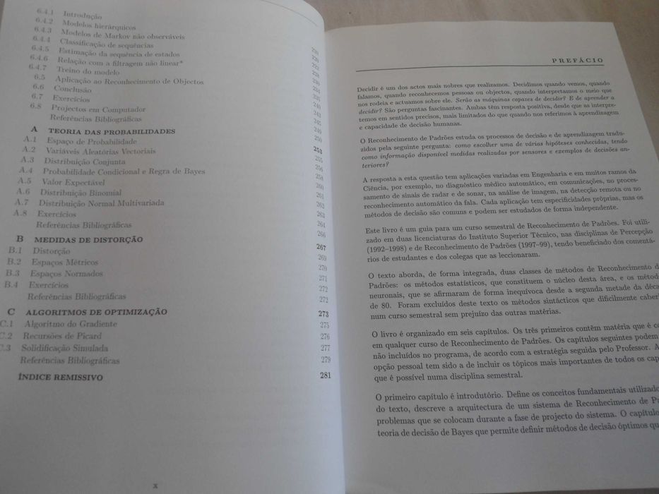 Reconhecimento de padrões-métodos estatísticos e neuronais