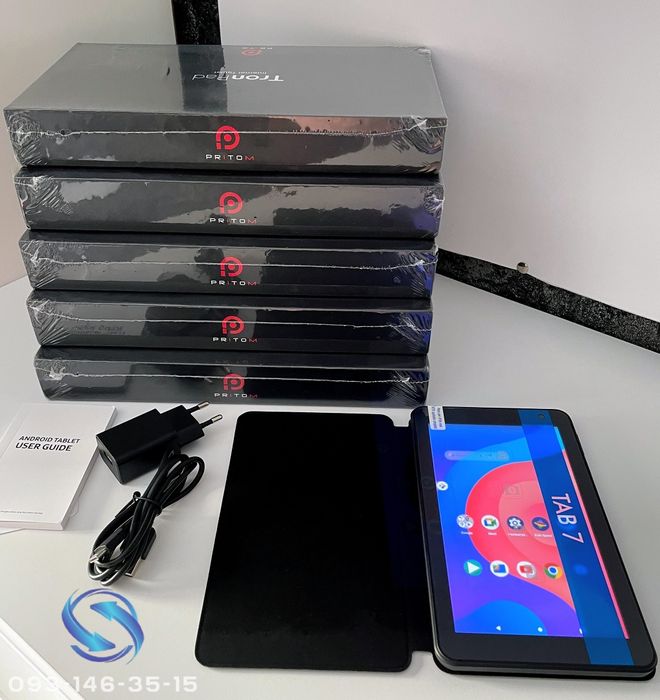 Планшет Pritom P7 Android 13 без сім для дітей дитячий новий фільм