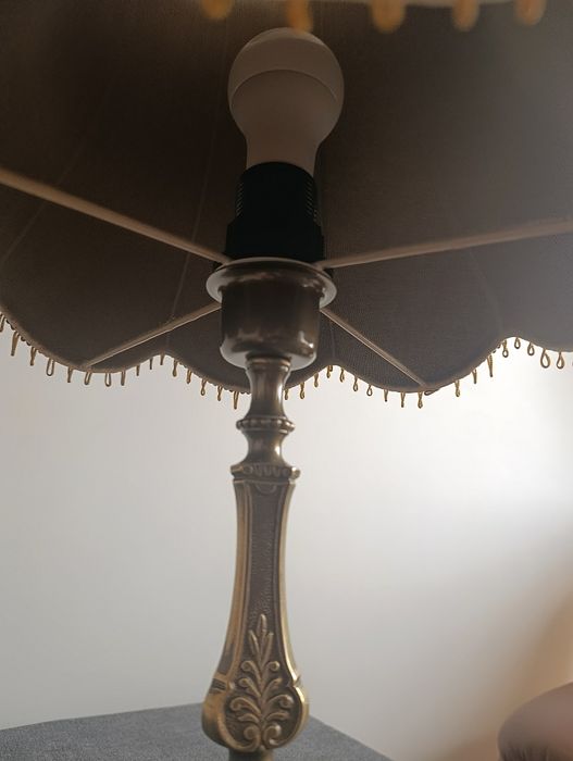 Lampa MOSIĄDZ  wys. 61 cm na Lwich łapach masywna POLECAM