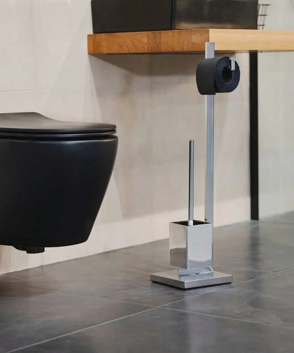 Stojak WENKO na papier toaletowy i szczotkę quadro