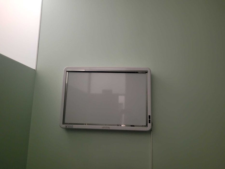 Negatoscópio 2 corpos, em chapa de aço inoxidável - NOVO