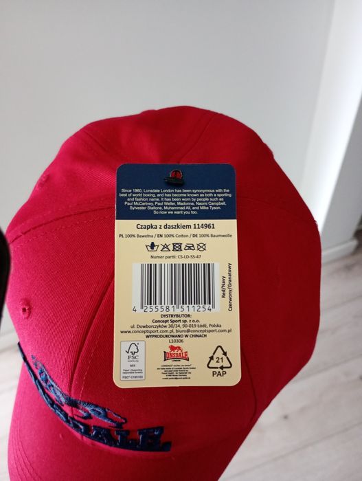 Czapka Lonsdale nowa