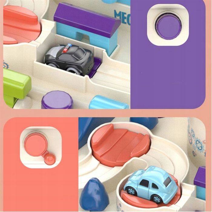 Interaktywny Tor Przeszkód Samochodowy 4 Auta 802A