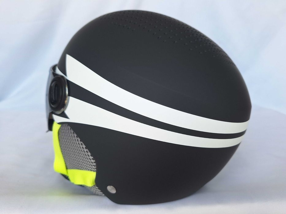 Kask narciarski Alpina Zupo Visor Q-Lite Charcoal Neon Matt S 51-55cm