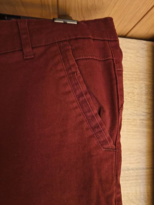 Spodnie męskie bordowe