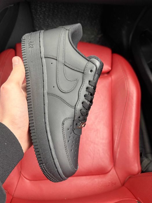 (ОПЛАТА ПІСЛЯ ОГЛЯДУ)Nike Air Force 1 Classic Premium Black Найк Аір