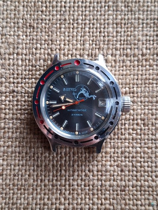 Часы Восток Амфибия Аквалангист Водолаз Автоподзавод СССР