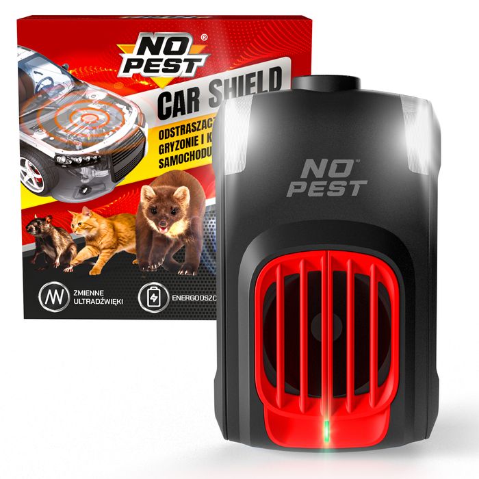 Ultradźwiękowy odstraszacz kun, szczurów, myszy do samochodu No Pest®
