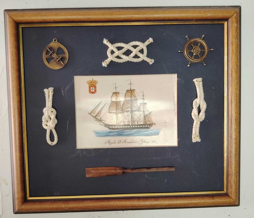 Conjunto de quatro gravuras emolduradas