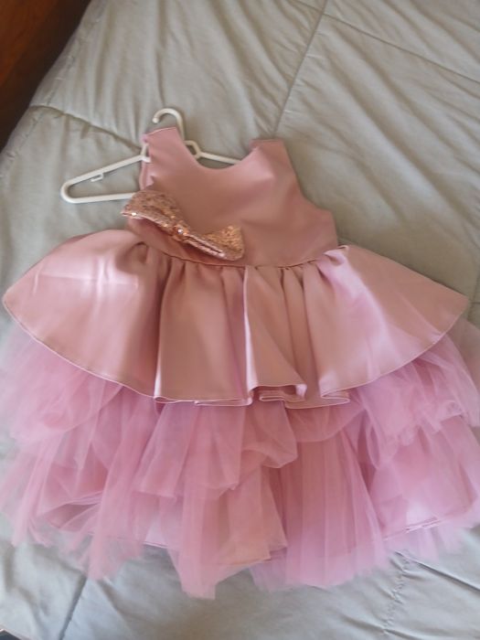 Vestido bebé rosa