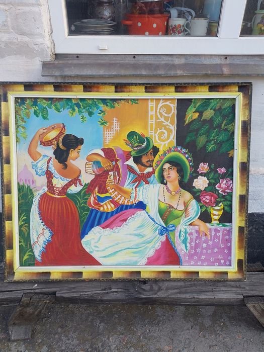 Картина  Октябрьской праздник в Риме.
