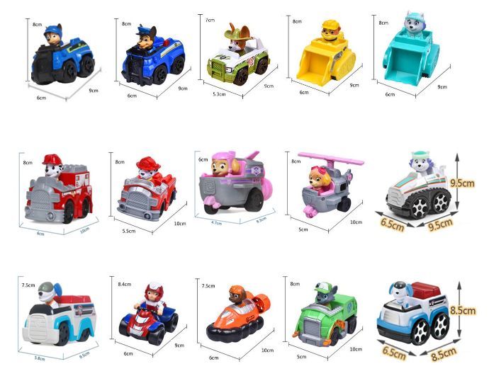 Veículos Básicos (Racers) Originais da Patrulha Pata / PAW Patrol