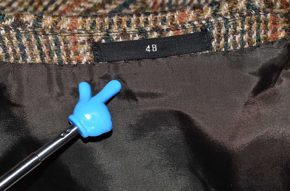 Marynarka Luhta Finland Harris Tweed 80's Wool Blazer 48