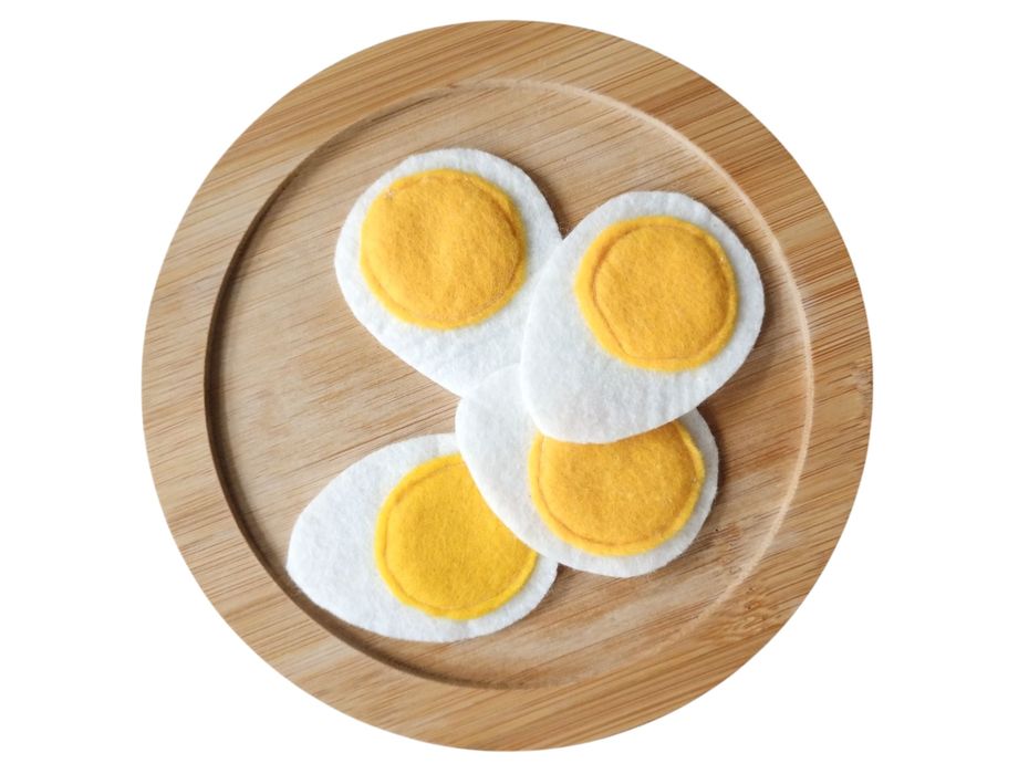 Jedzenie z filcu jajko plaster