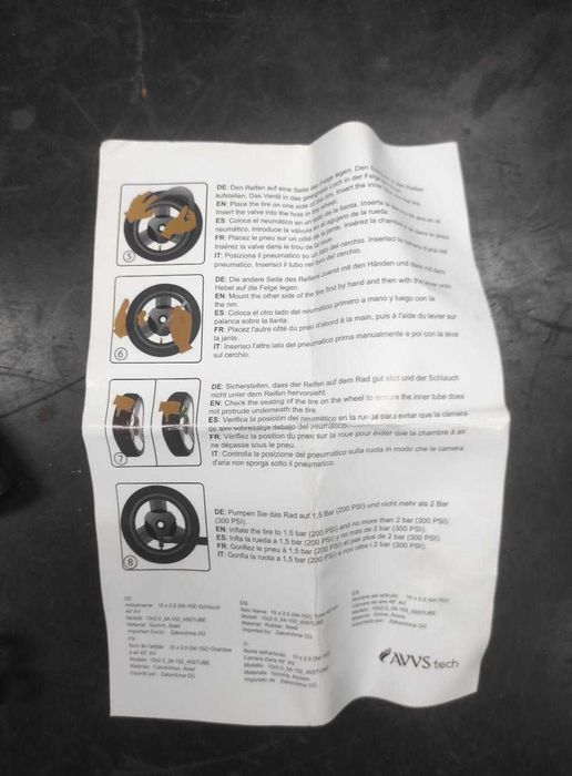 Набір- камери 10х2.0 для самоката, каляски... з ключами.