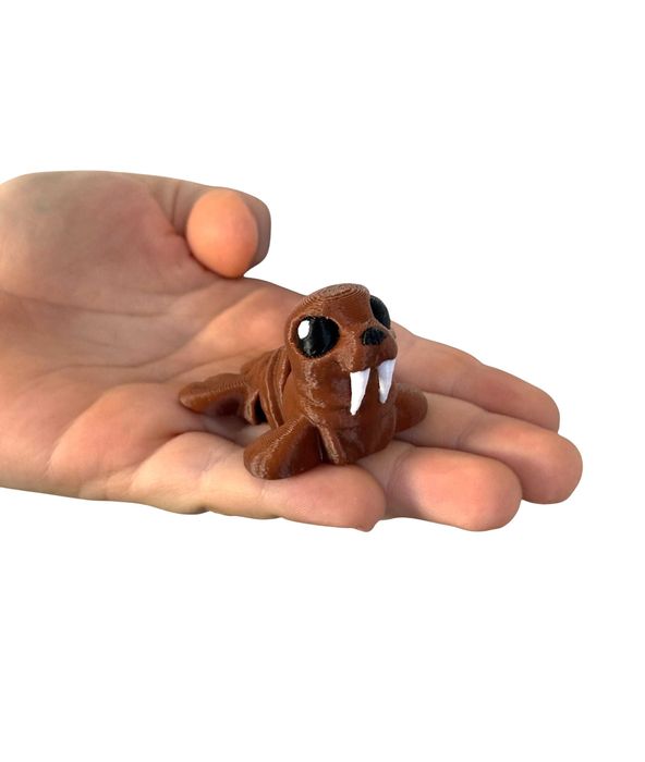 Słodki Mors Arktyczny Minimals 3D – ruchoma mini figurka, zabawka
