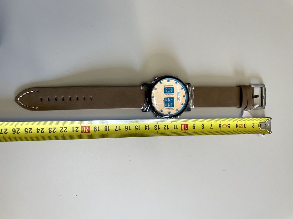 Nowy zegarek męski MEGIR Chronograph Bębnowy (2870)