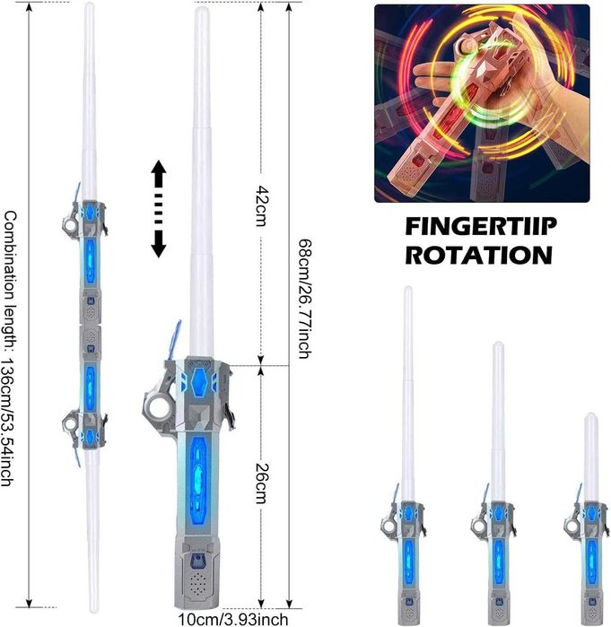 Miecz świetlny Toys plastik wbudowany akumulator