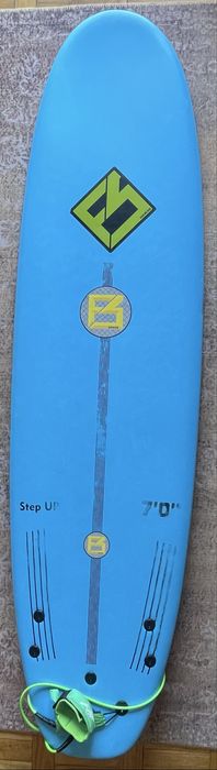 Prancha Surf Focus Hawaii Step Up 7’0” + Quilhas + Leash – Pouco Uso