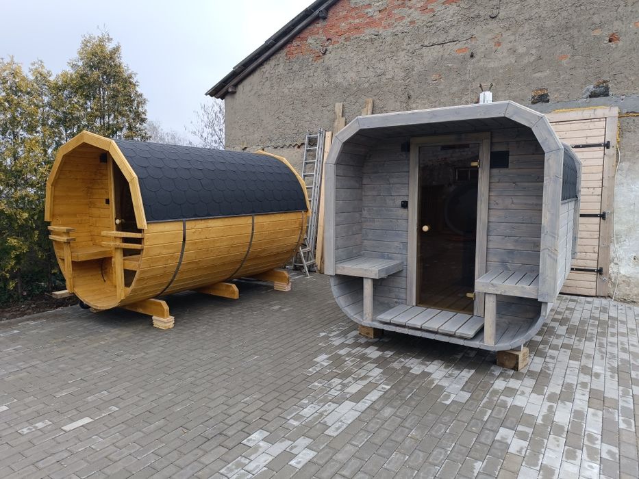 Sauna ogrodowa beczka