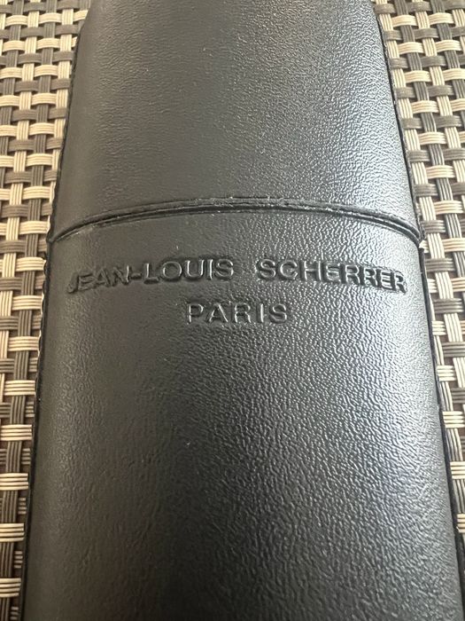 Jean-Louis Scherrer Paris Skorzane Twarde Etui Futeral na Okulary