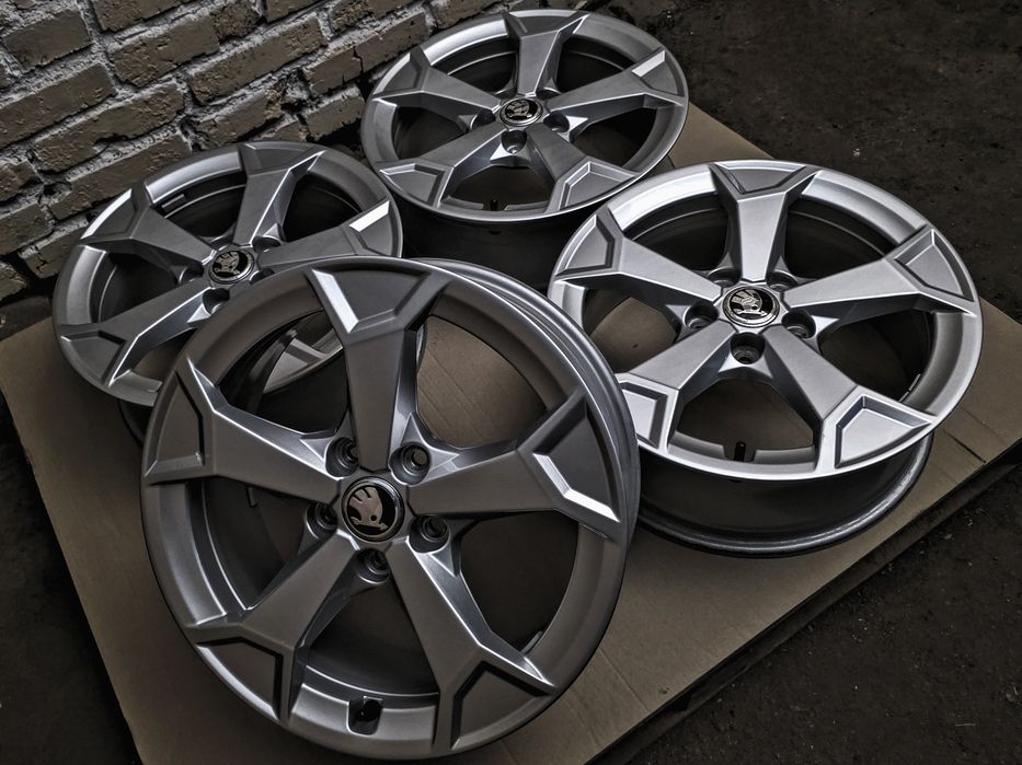 Нові R17 5x112 SKODA | Original | Рідна фарба, без пошкоджень, без ремонтів, без дефектів | Комплект / 4шт | Преміум диски | Seat/Audi/VW... | VAG