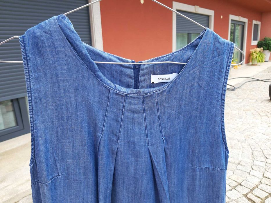 Vesido de ganga Yessica. Sugestão de look