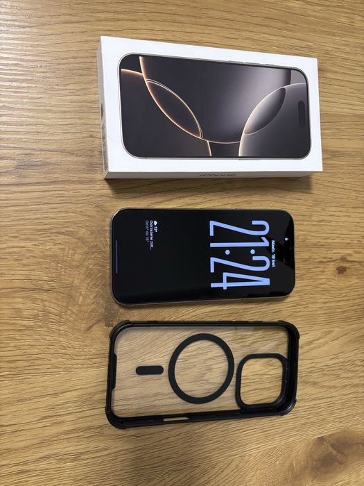 Iphone 16 pro na gwarancji, idealny stan, naturalny tytan