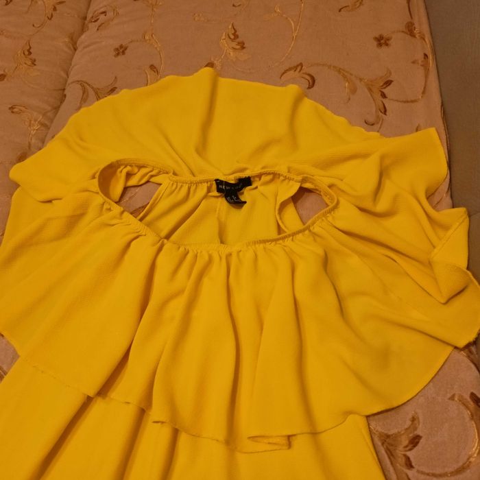 Sukienka żółta hiszpanka New Look