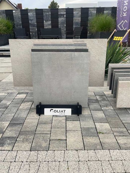 Płyty gresowe tarasowe Goliat 60x60x2cm white