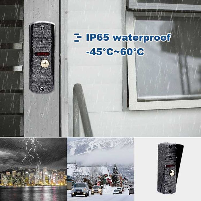 Wi-Fi Видеодомофон MT-TUYA 95710H 7" 18cм Панель №201 8-жил 600TVL