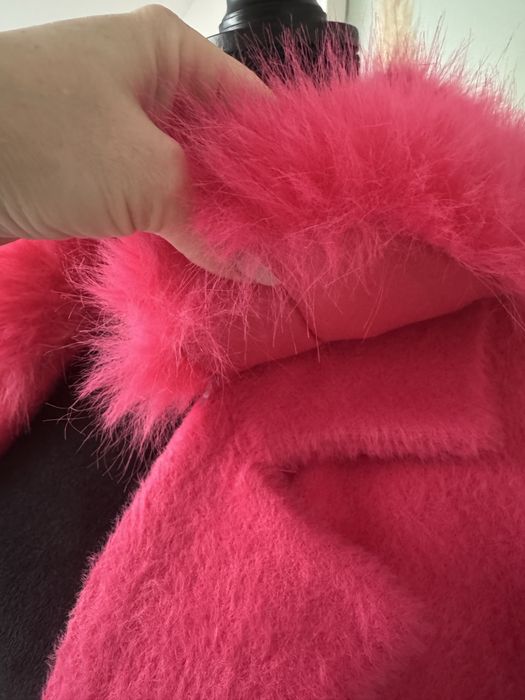 Alpaka płaszcz narzutka sweter