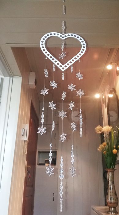 Łapacz snów ozdoba kryształki 116cm