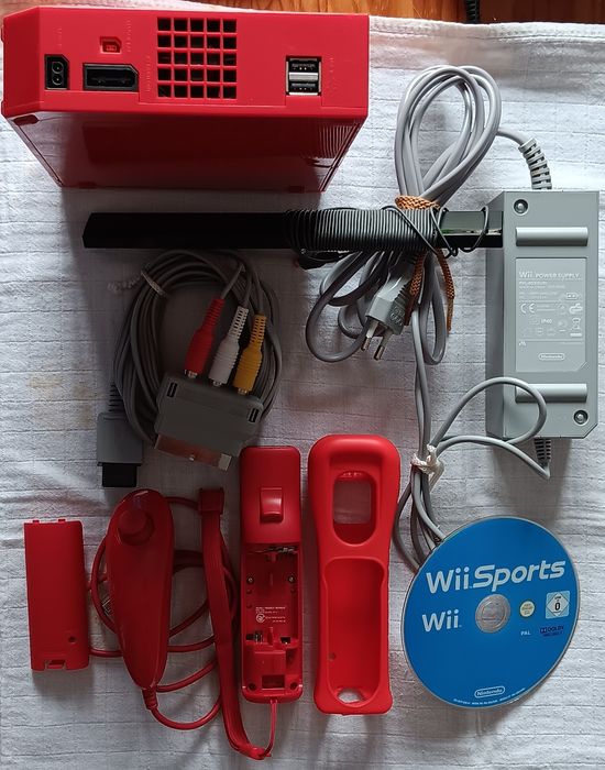 Conjunto Edição Vermelha Nintendo Wii
