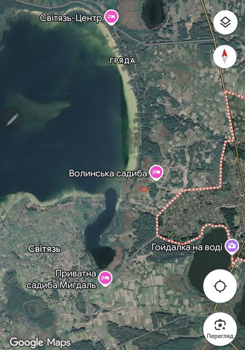 Земельна ділянка біля озера Світязь