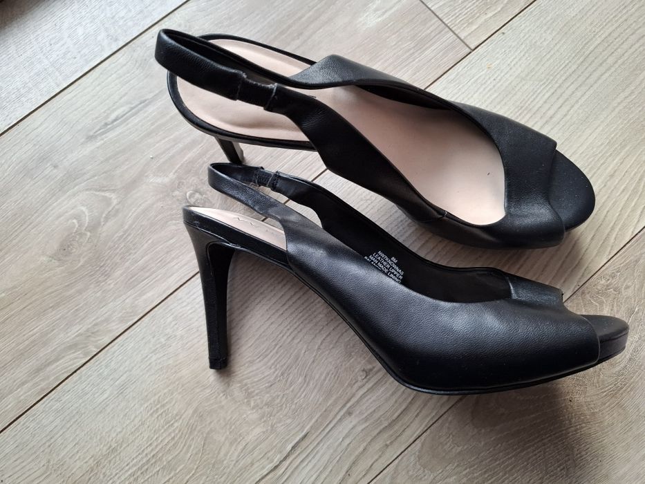 Nine west skórzane szpilki 8 39 czarne