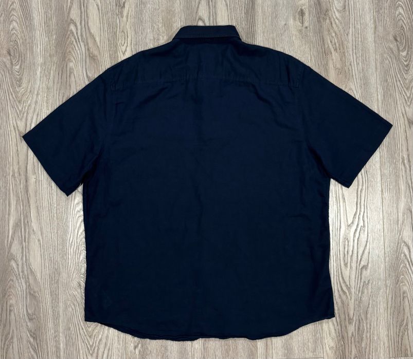 Marks & Spencer 2XL Льняная Мужская тенниска рубашка xxl XXL спенсер синяя