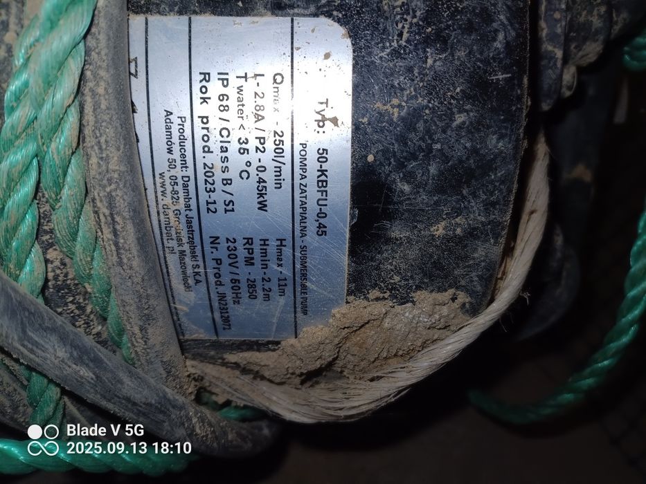 Pompa do wody brudnej