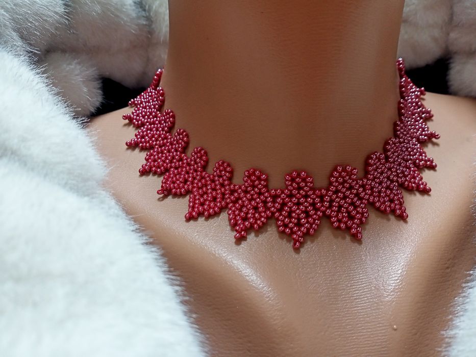 Кольє силянка намисто з бісеру