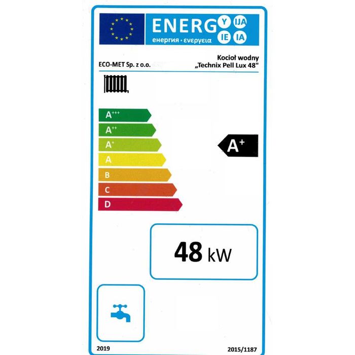 Kocioł pelletowy TECHNIX PELL LUX 48kW – 5 Klasa ECODESIGN Lista ZUM