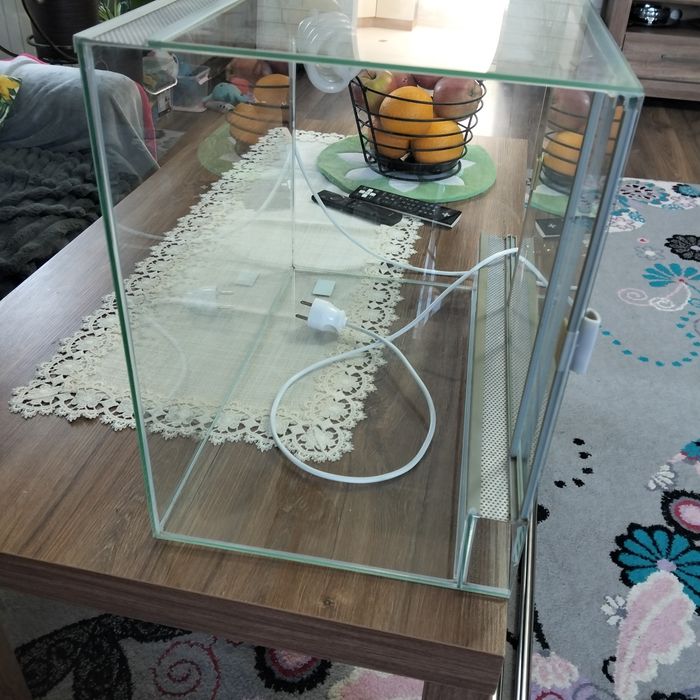 Terrarium z lampą UV