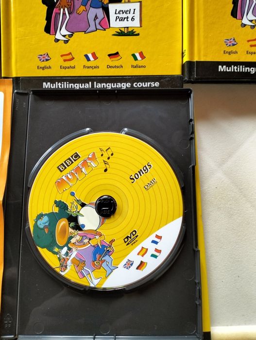 Coleção de livros e dvd's de curso de línguas para toda a família