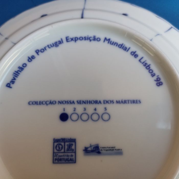 Coleção de 5 pratos Pavilhão de Portugal Exposição Mundial Lisboa 9