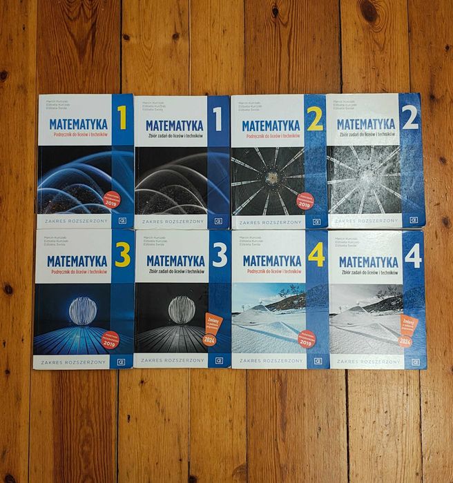 Książki do technikum/liceum 1-5 klasa (niepełne)