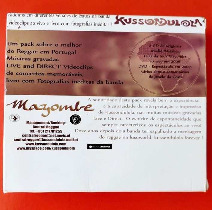 3 CDs + 1 DVD Kussondulola  - Mayombe