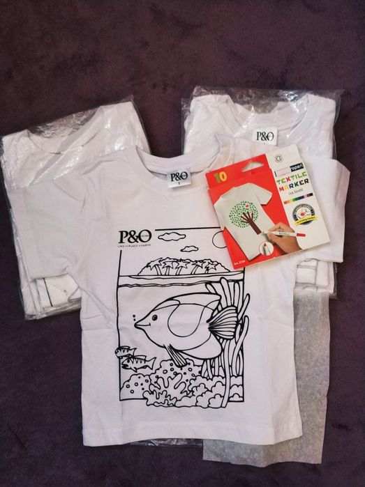 Дитяча бавовняна футболка P&O
