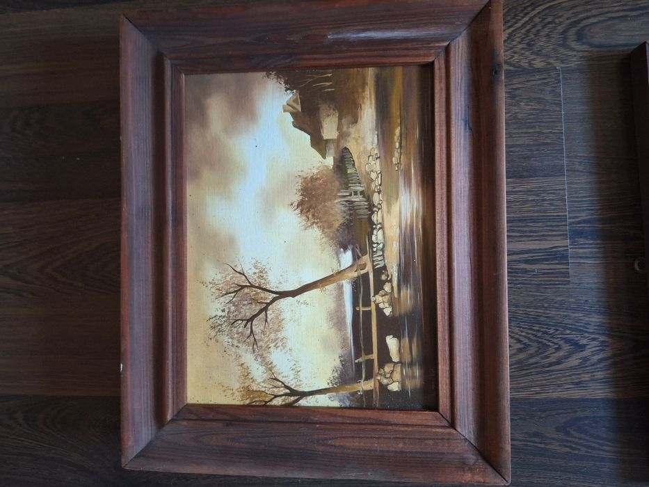 Sprzedam obrazki w drewnianej ramce